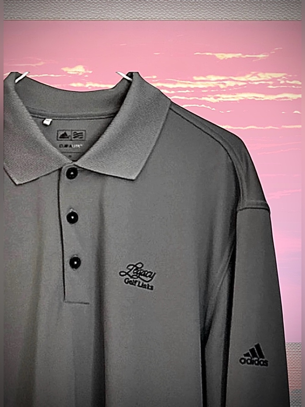 ADIDAS | Gray LEGACY Golf Polo with Climalite Technology | Men’s Size M
